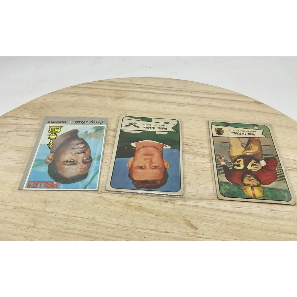 Vintage Paul Lipscomb‎ Daniel McKown Larry Hisle Football Baseball Card Lot